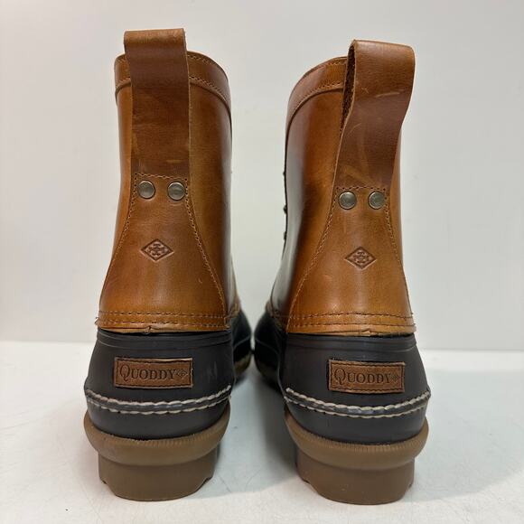NWOT Quoddy x Sperry Field Boot Duck Cavalier Whiskey Leather Waterproof USA 11 main image 12
